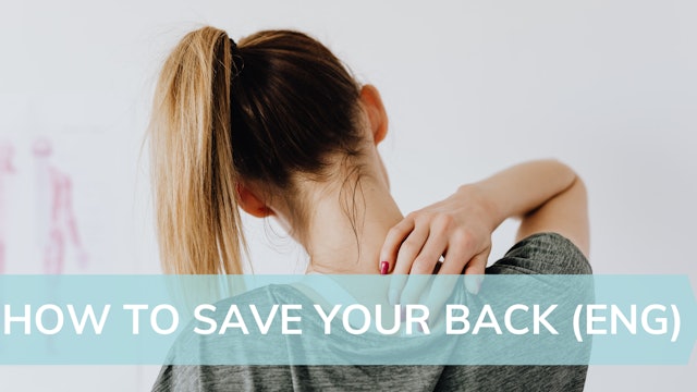 How to save your back (ENG)