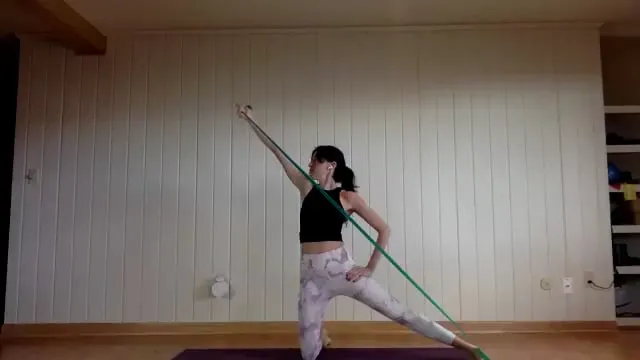 25 minutes with a Theraband