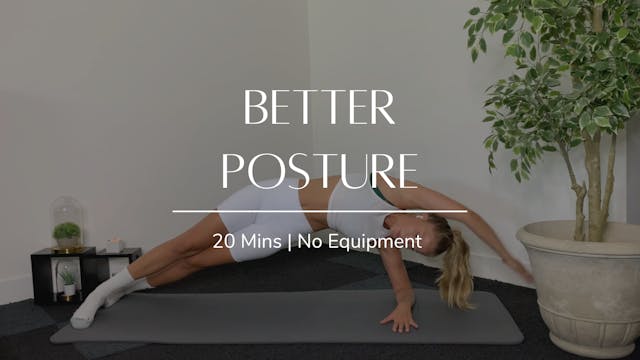 Better Posture in 20mins