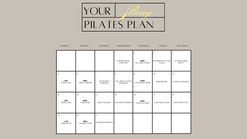 Strong Calendar | Your Personal Pilates Plan