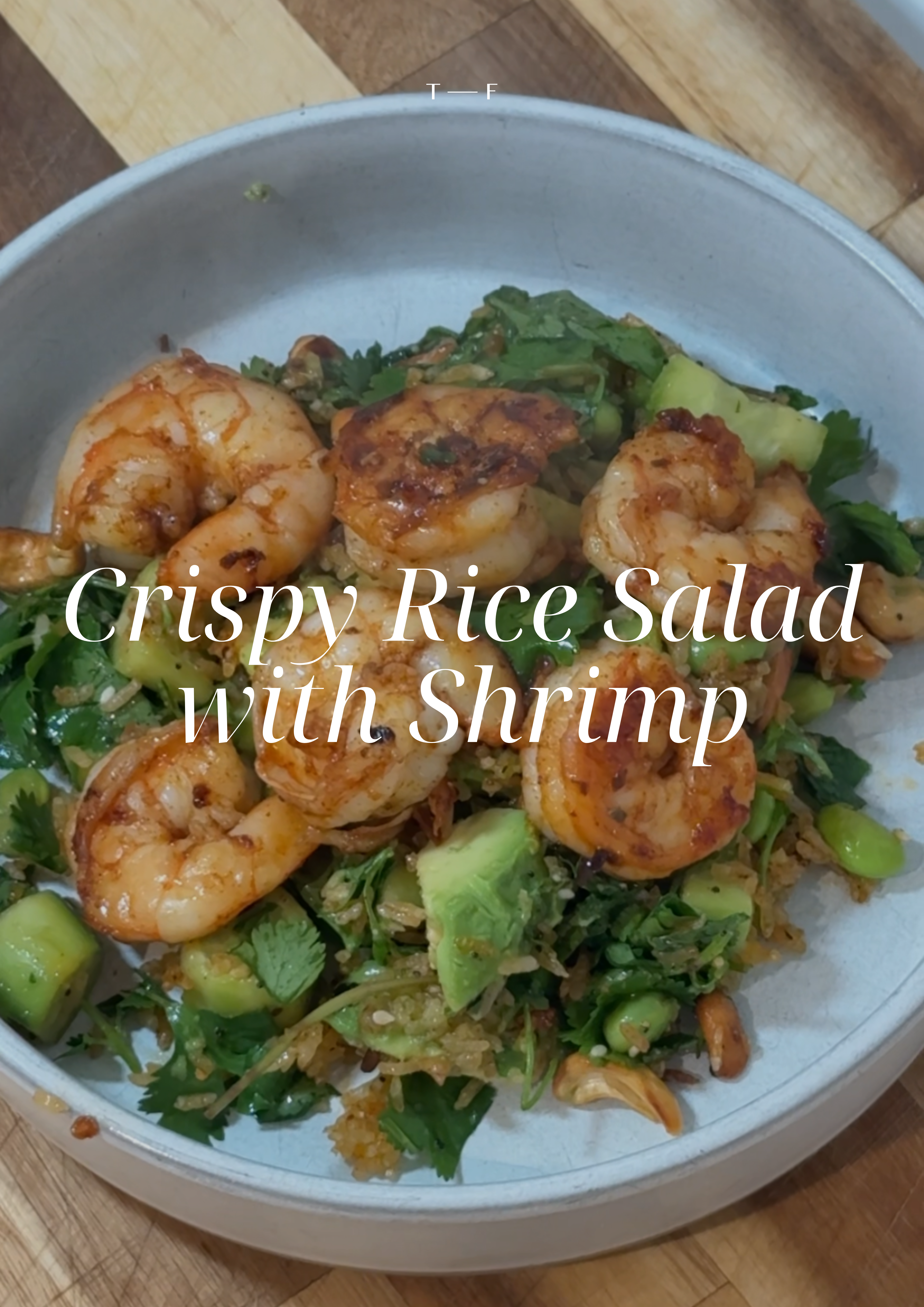 Crispy Rice Salad with Shrimp