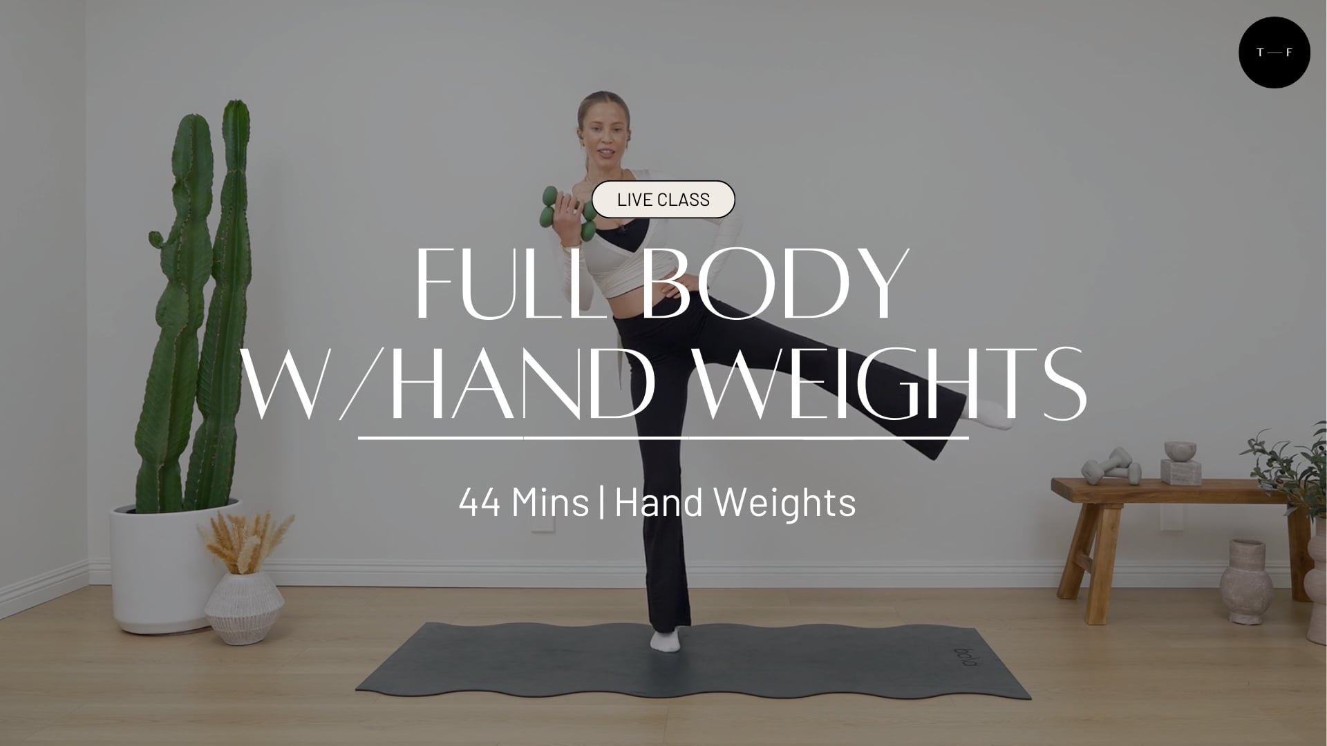 LIVE Full Body W/Hand Weights (MONDAY)