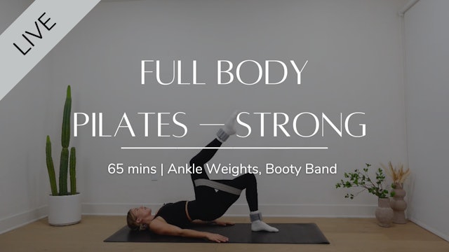 Full body Pilates workout with stretches - Pilates Live