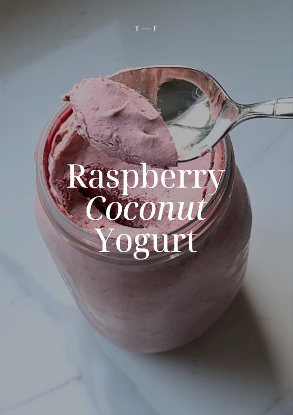 Raspberry Coconut Yogurt