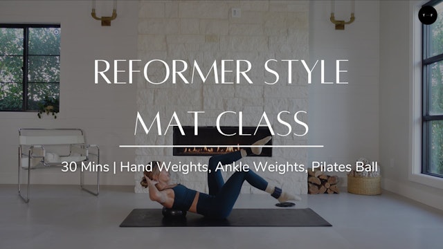 Reformer Style Mat Class