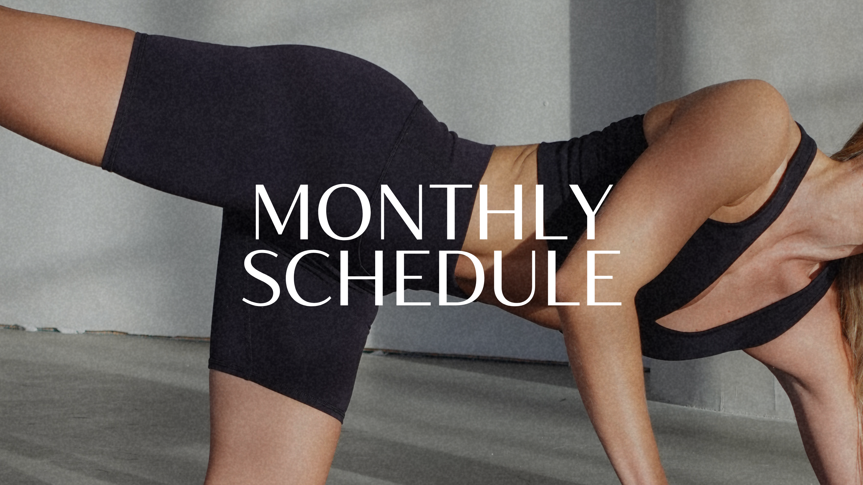 MONTHLY SCHEDULE