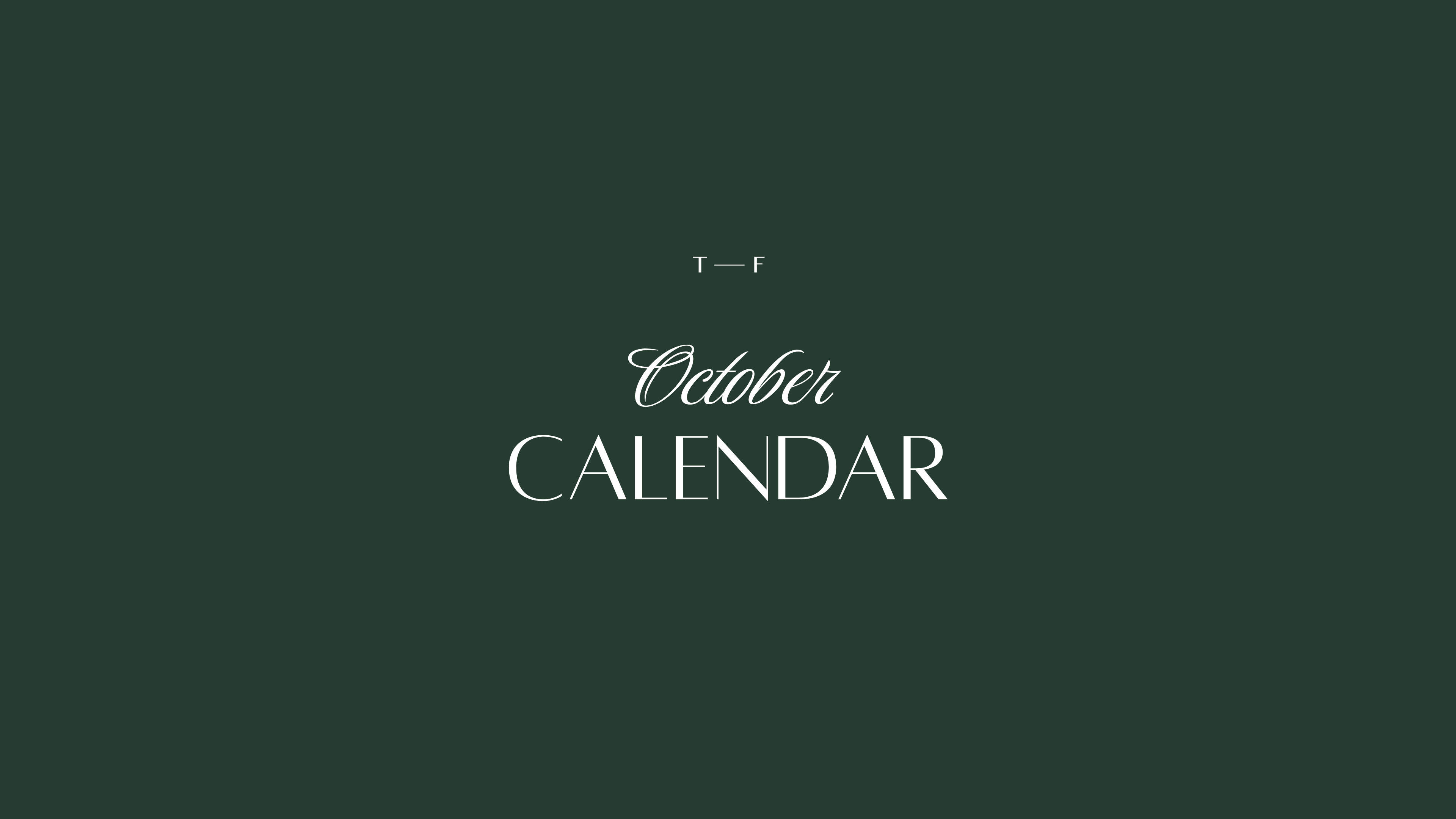 October Calendar