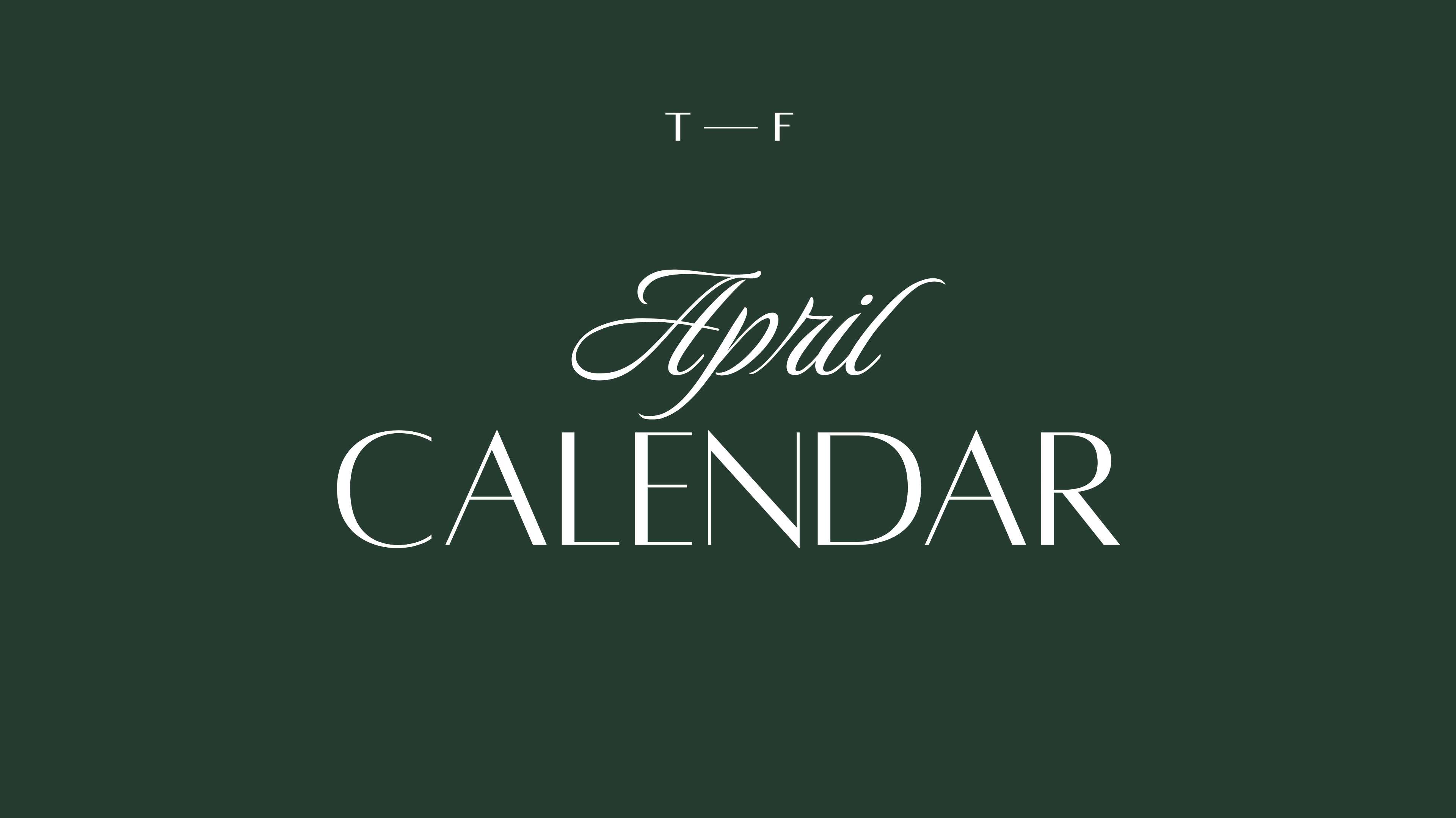 April Calendar