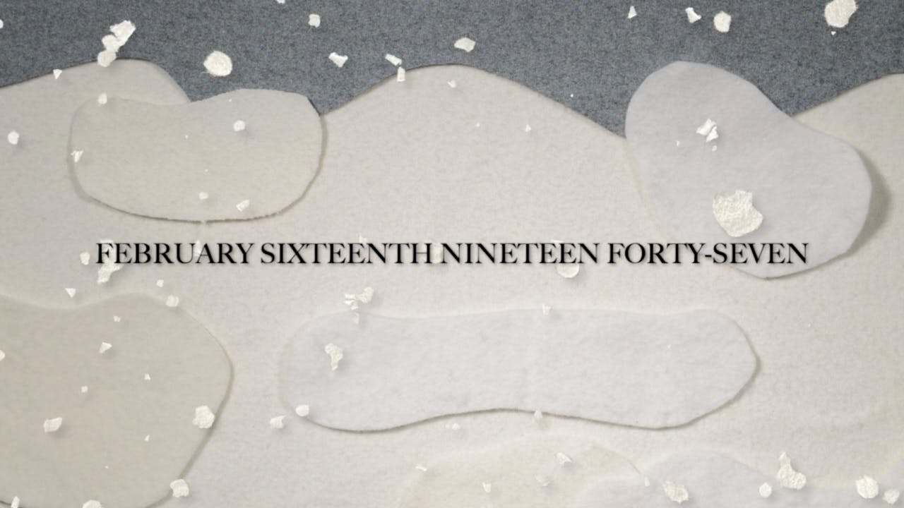 February Sixteenth Nineteen Forty-Seven