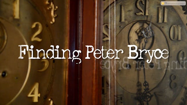 Finding Peter Bryce