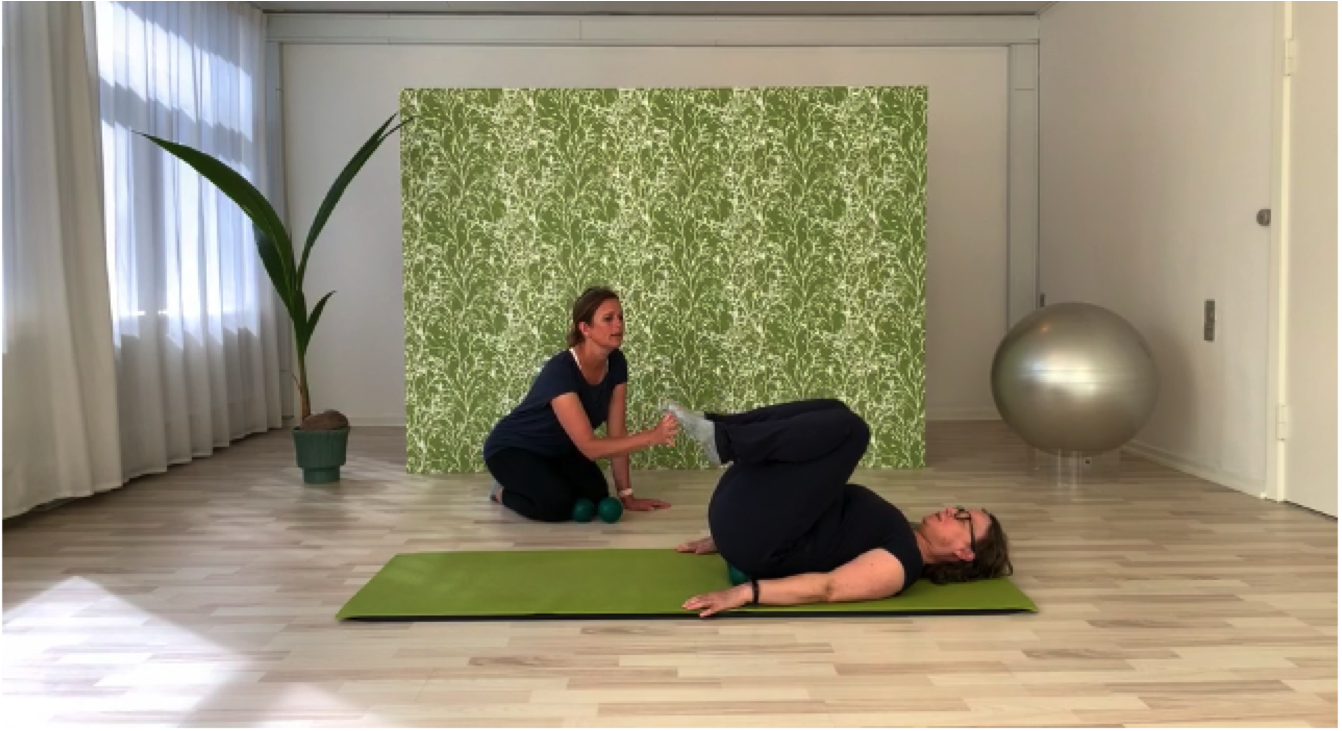 Pilates med Rikke - grønne bolde