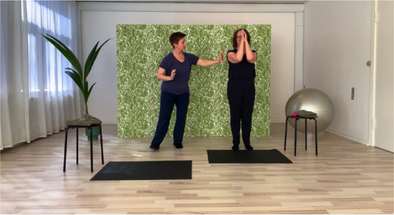 Afspænding for hænderne