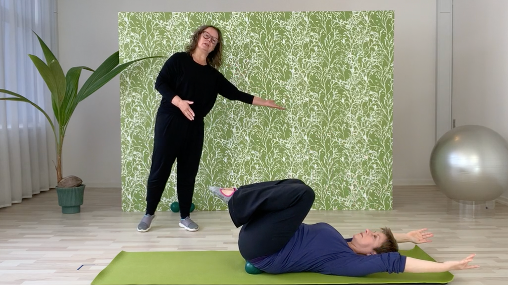 Pilates med Charlotte - de grønne bolde