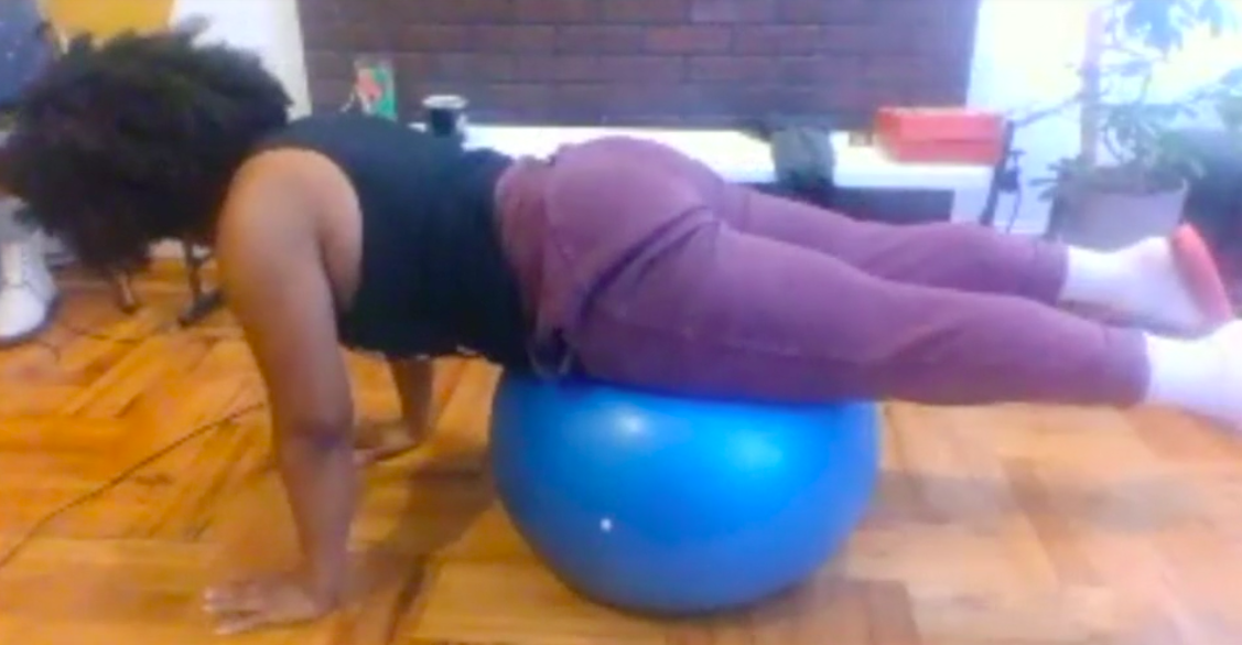 Big Pilates Ball Mat w:Desira