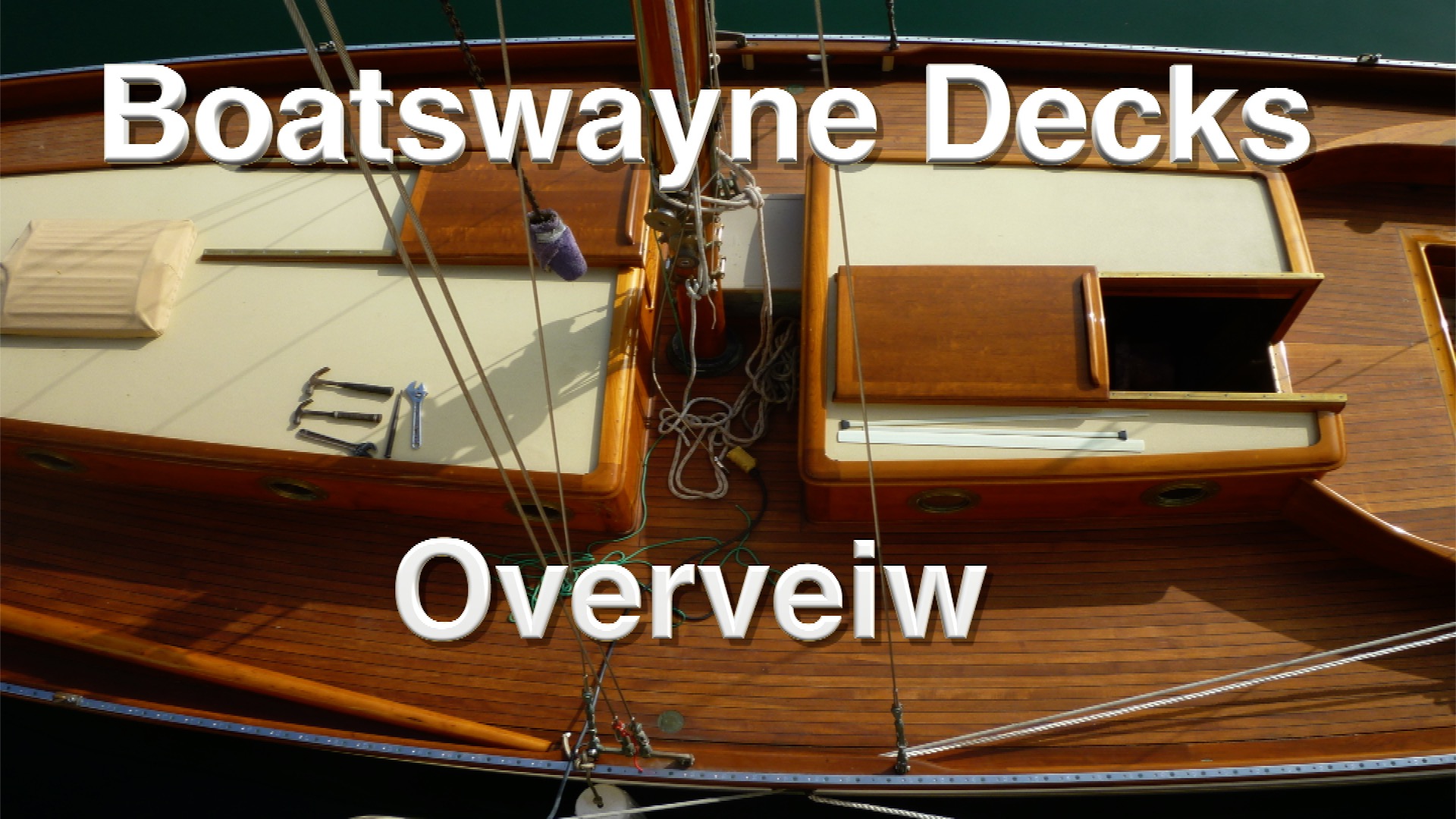 Boatswayne method of installing wooden decks