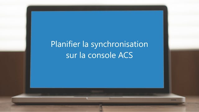 Planifier la synchronisation sur la c...