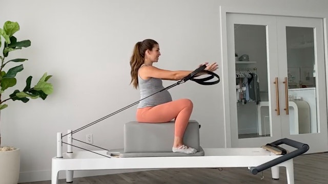 36 Minute Prenatal Reformer Flow Using a Box and Wedge