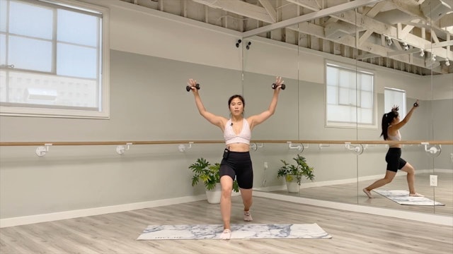 22 Minute Full Body MNTbarre Using 2-3lb Hand Weights