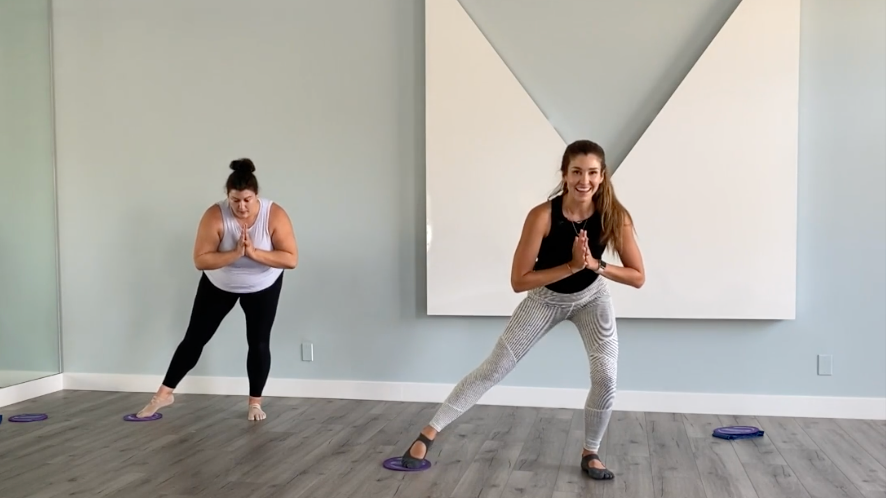 40 Minute Reformer without the Reformer Using Sliders and a Theraband