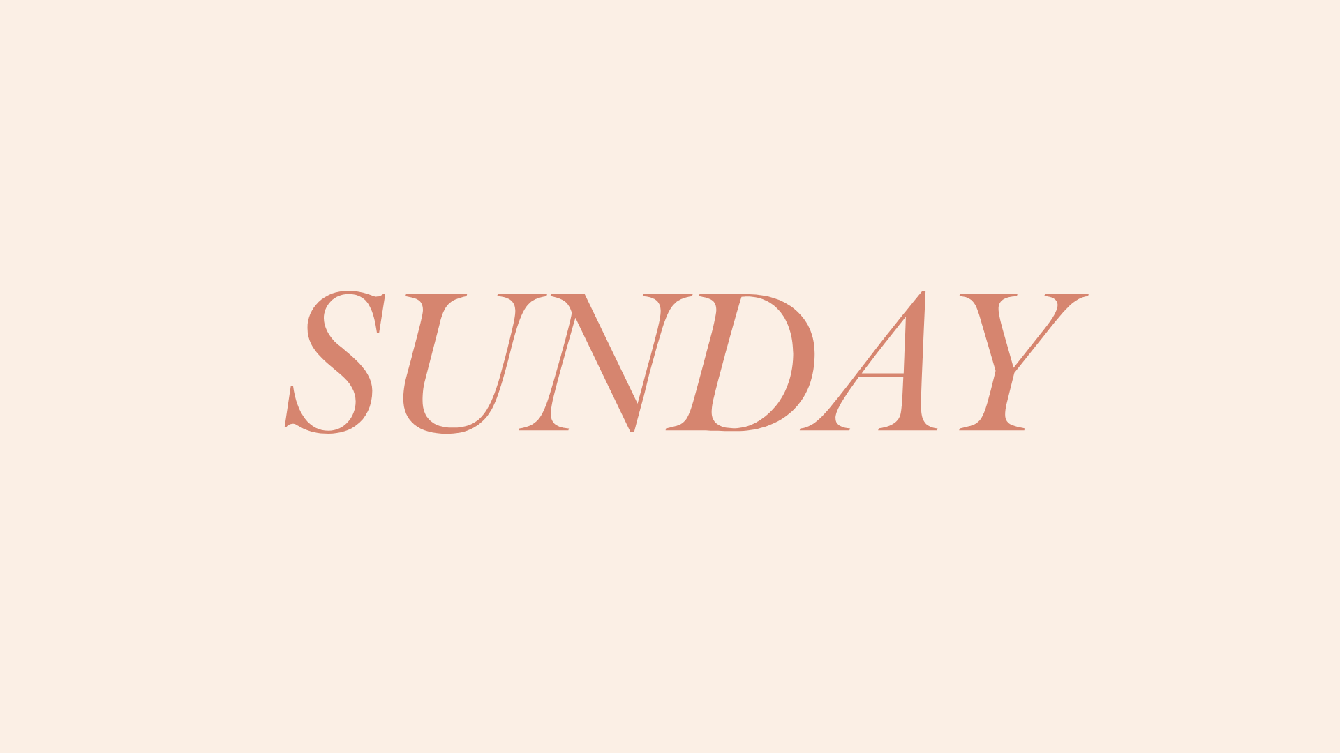 SUNDAY