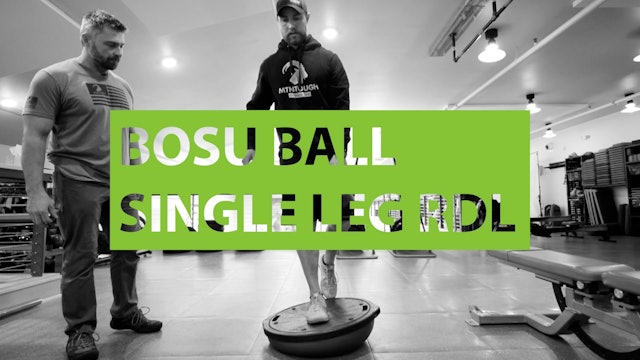 MTNTOUGH Form - BOSU BALL SINGLE LEG RDL