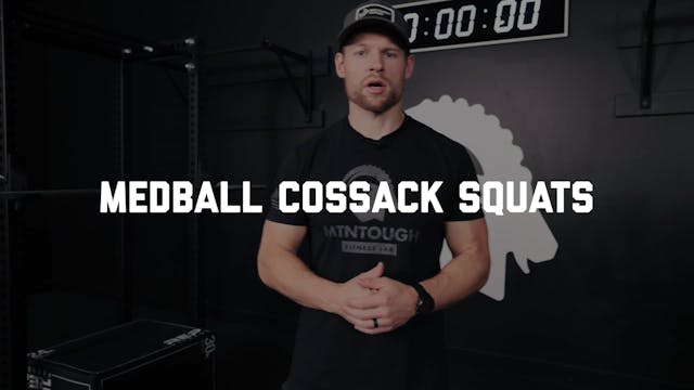 FORM - Medball Cossack Squats