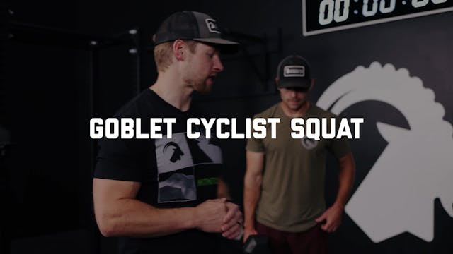 FORM - Goblet Cyclist Squat