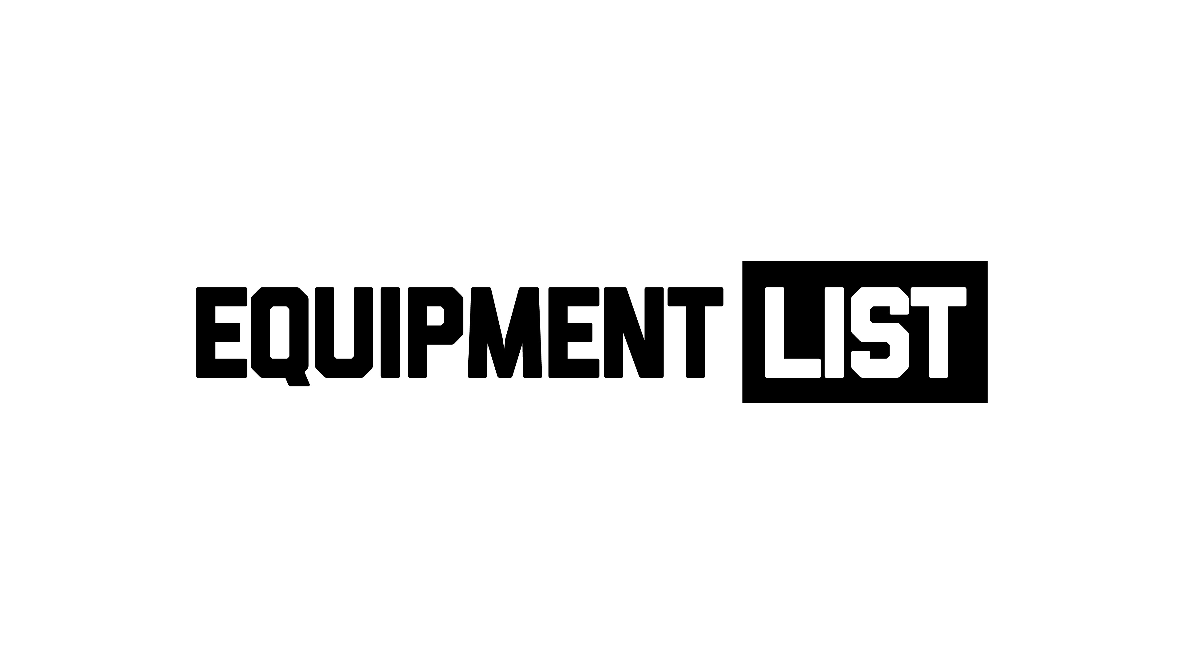 EQUIPMENT LIST