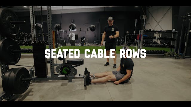 FORM - Seated Cable Rows