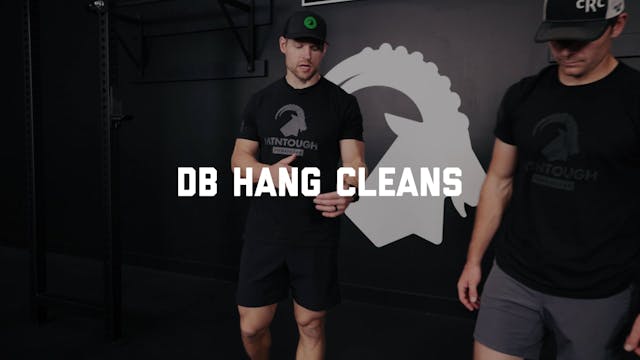 FORM - DB Hang Cleans