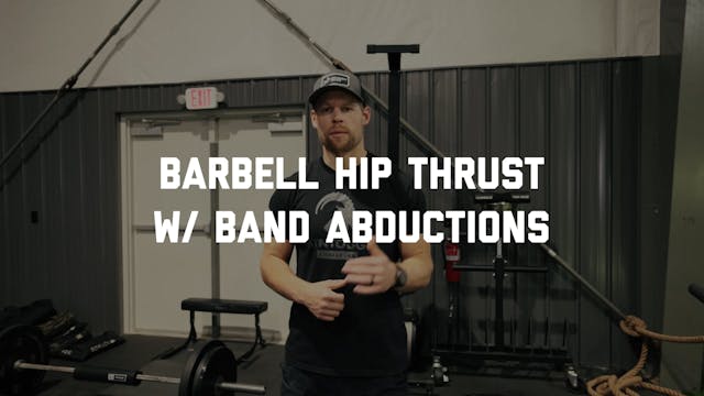 FORM - Barbell Hip Thrust with Band A...