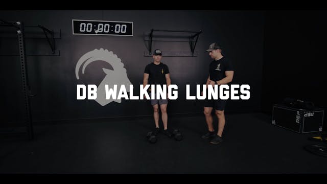 FORM - DB Walking Lunges