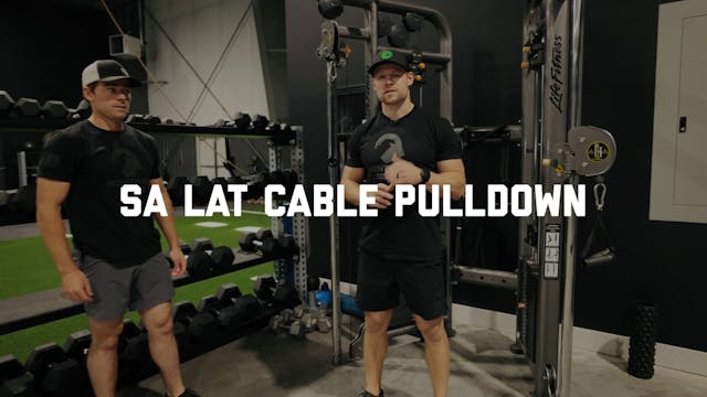 FORM - SA Lat Cable Pulldown