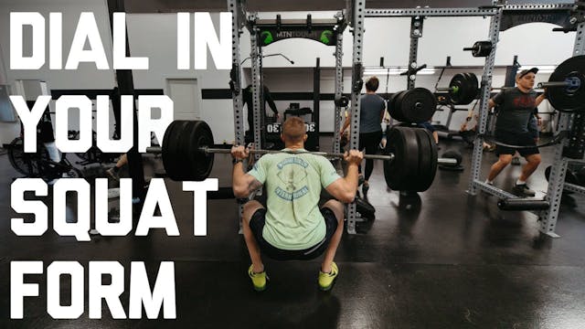 TNT - Dial in your squat form with MT...