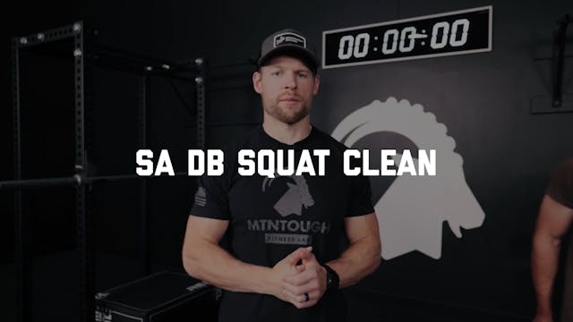 FORM - SA DB Squat Clean