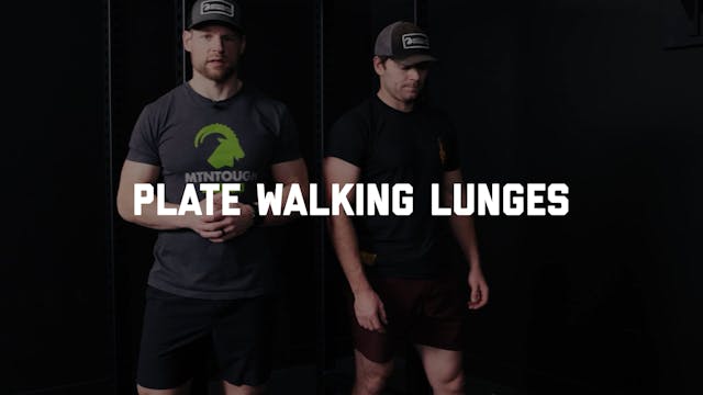 FORM - Plate Walking Lunges