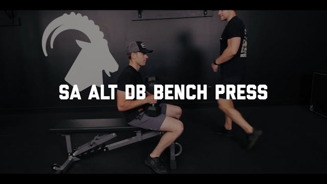 FORM - SA ALT DB Bench Press