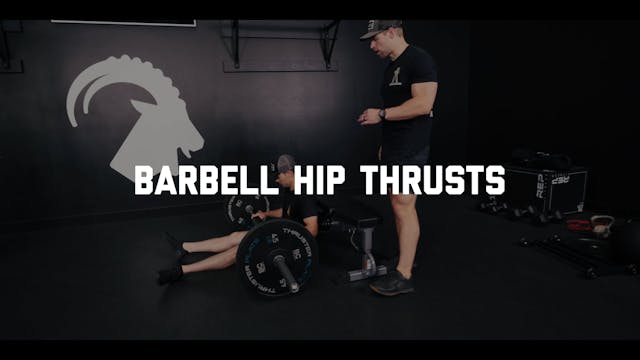 FORM - Barbell Hip Thrusts