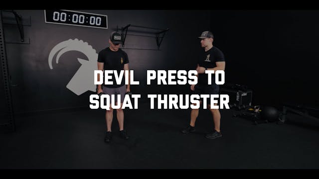 FORM - Devil Press to Squat Thruster