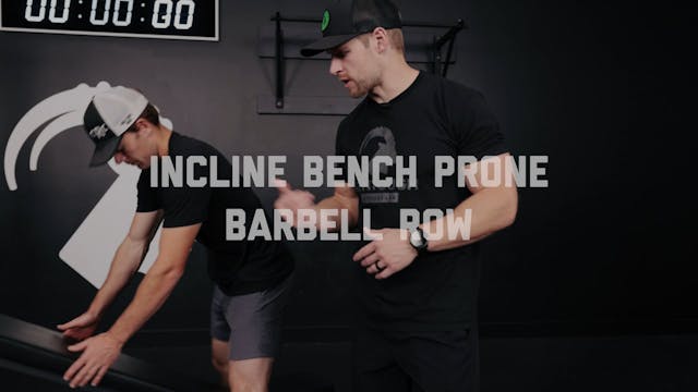 FORM - Incline Bench Prone Barbell Row