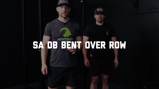 FORM - SA DB Bent Over Row