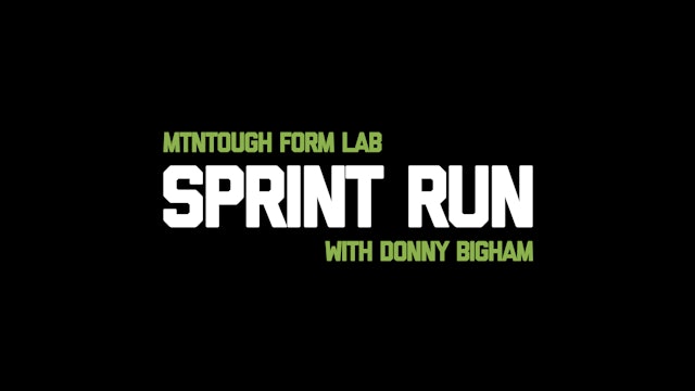 FORM - How to sprint correctly.