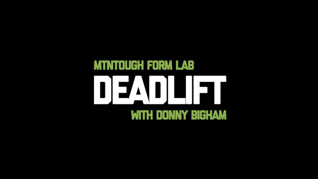 FORM - Correct your deadlift form.