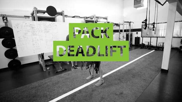 MTNTOUGH Form - Pack Deadlift