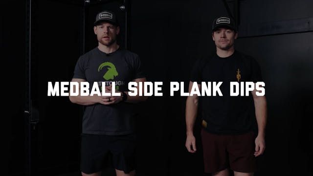 FORM - Medball Side Plank Dips