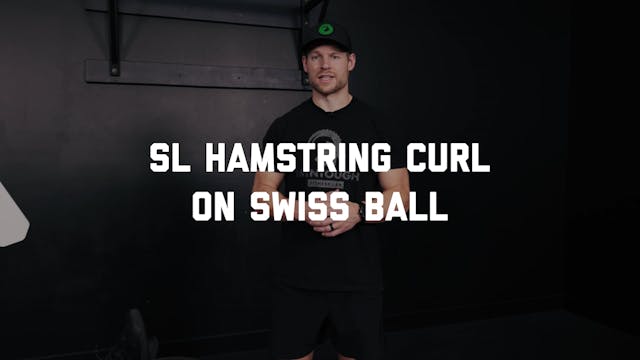 FORM - SL Hamstring Curl on Swiss Ball