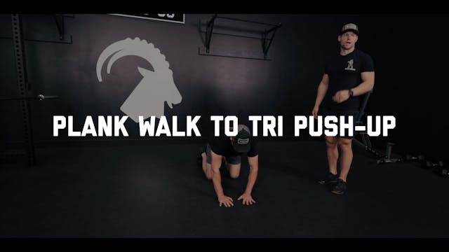 FORM - Plank Walk to Tri Push-up