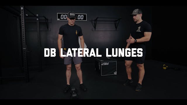 FORM - DB Lateral Lunges