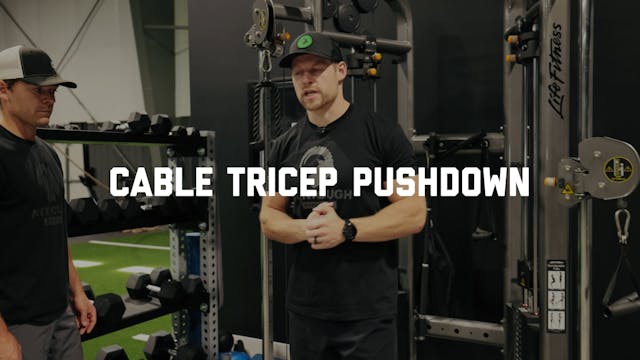 FORM - Cable Tricep Pressdown