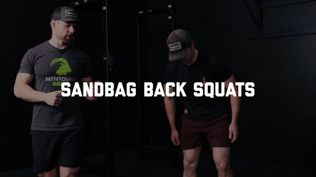 FORM - Sandbag Back Squats